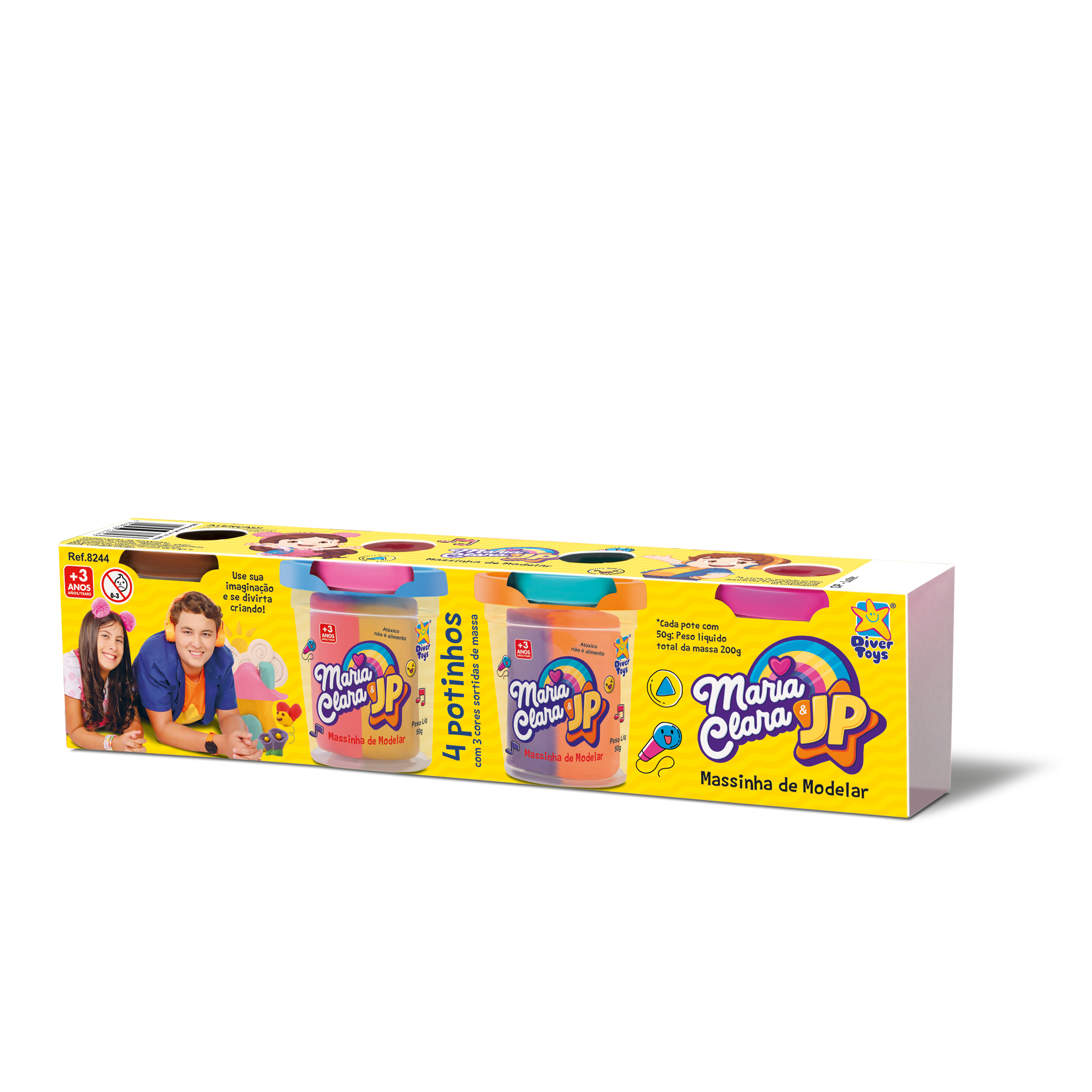 Maria Clara & JP - Massinha de Modelar 4 unidades