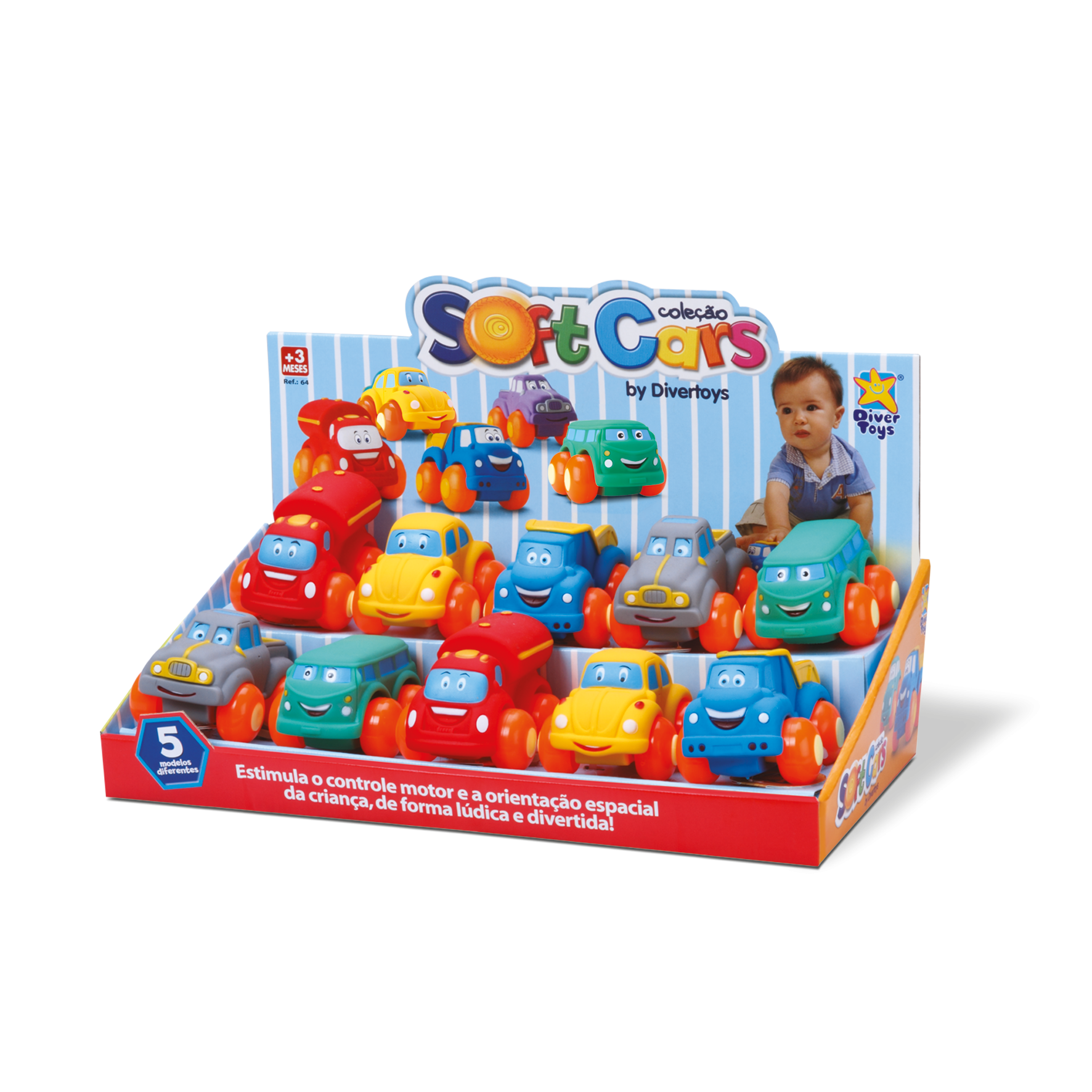 Coleção Soft Cars - Display  
