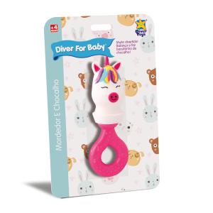 Diver for Baby - Mordedor e Chocalho Unicórnio 