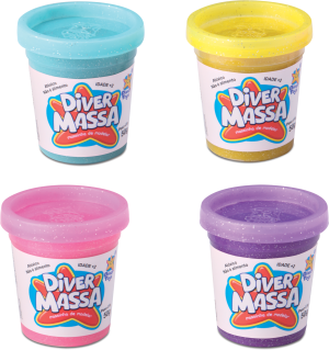 Diver Massas Glitter - Display 48 unidades