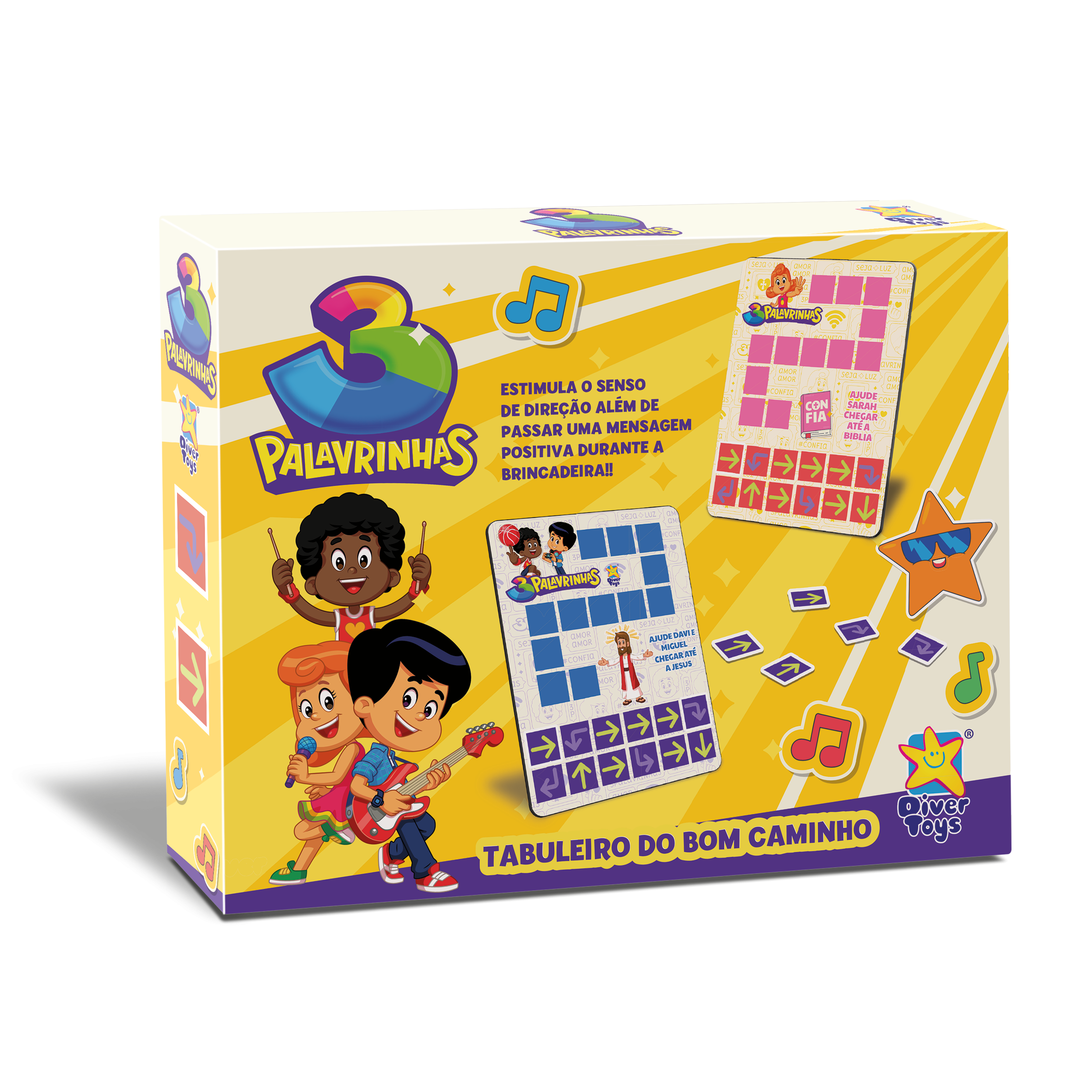 3 Palavrinhas - Tabuleiro do bom caminho 